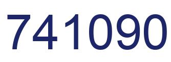 Número 741090 imagen azul