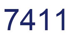 Number 7411 blue image
