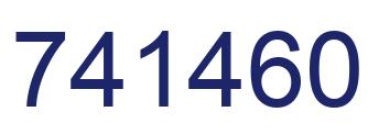 Number 741460 blue image