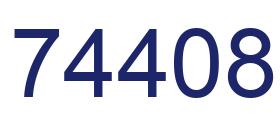 Number 74408 blue image