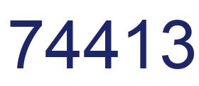 Número 74413 imagen azul