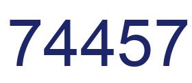 Número 74457 imagen azul