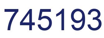 Number 745193 blue image
