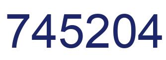Number 745204 blue image