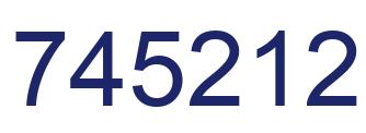 Number 745212 blue image