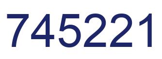 Number 745221 blue image