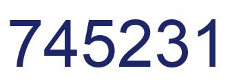 Number 745231 blue image