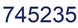 Number 745235 blue image