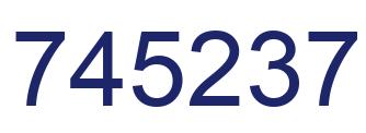 Number 745237 blue image