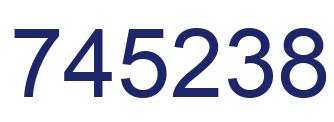 Number 745238 blue image