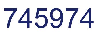 Number 745974 blue image