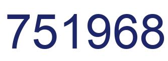 Número 751968 imagen azul