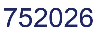 Número 752026 imagen azul