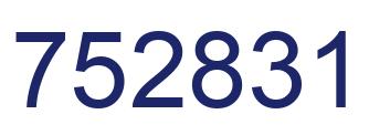 Número 752831 imagen azul