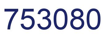 Number 753080 blue image