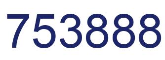 Number 753888 blue image