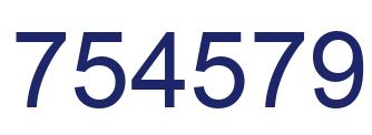 Number 754579 blue image