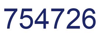 Número 754726 imagen azul