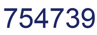 Número 754739 imagen azul