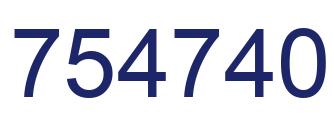 Número 754740 imagen azul