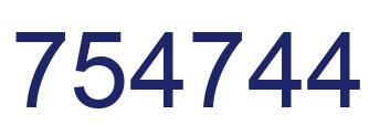 Número 754744 imagen azul