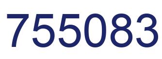 Number 755083 blue image
