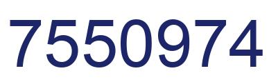 Number 7550974 blue image