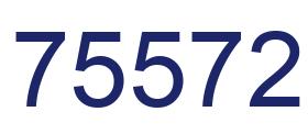 Number 75572 blue image