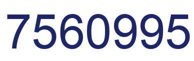 Número 7560995 imagen azul