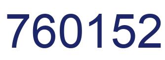 Number 760152 blue image
