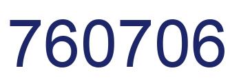 Número 760706 imagen azul