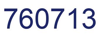 Number 760713 blue image