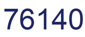 Number 76140 blue image