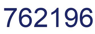 Number 762196 blue image