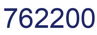 Number 762200 blue image
