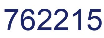 Number 762215 blue image