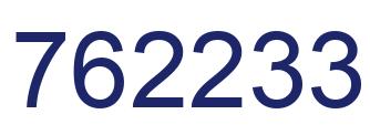 Número 762233 imagen azul