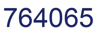 Number 764065 blue image