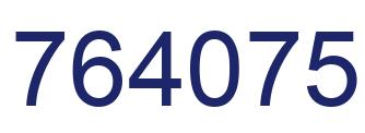 Number 764075 blue image