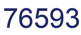 Number 76593 blue image