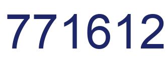 Número 771612 imagen azul