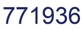 Number 771936 blue image