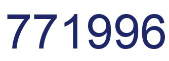 Number 771996 blue image