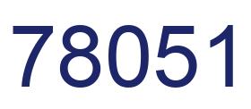 Number 78051 blue image