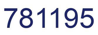Número 781195 imagen azul