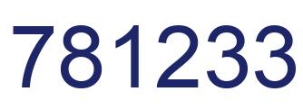 Número 781233 imagen azul