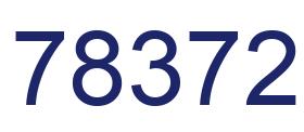 Number 78372 blue image