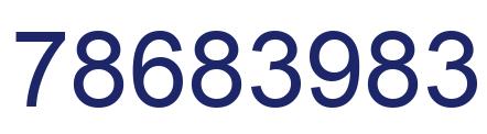Número 78683983 imagen azul