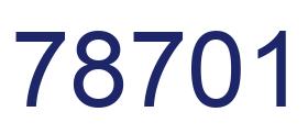 Número 78701 imagen azul