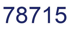 Número 78715 imagen azul